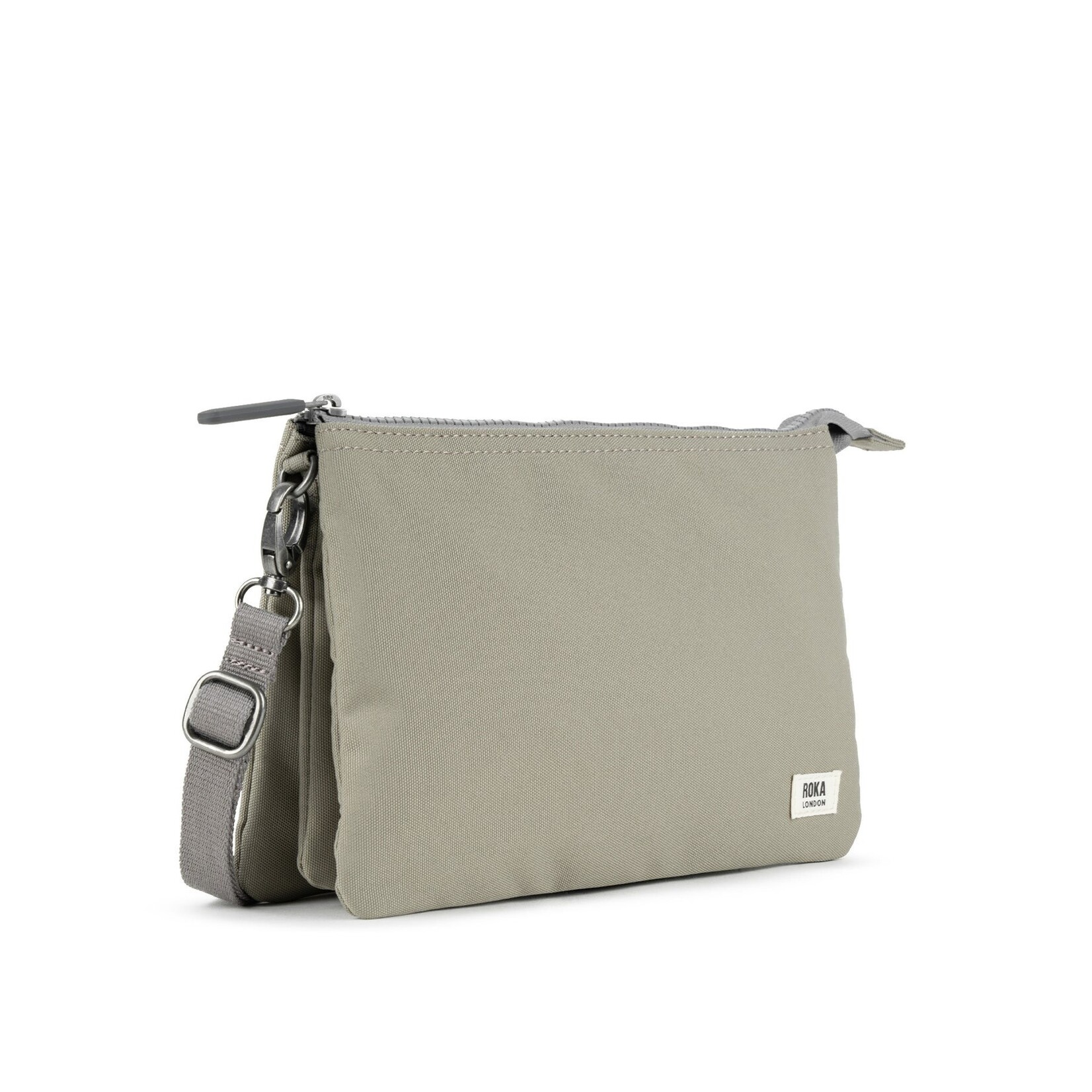 ROKA London Carnaby Crossbody XL Recycled Canvas Coriander