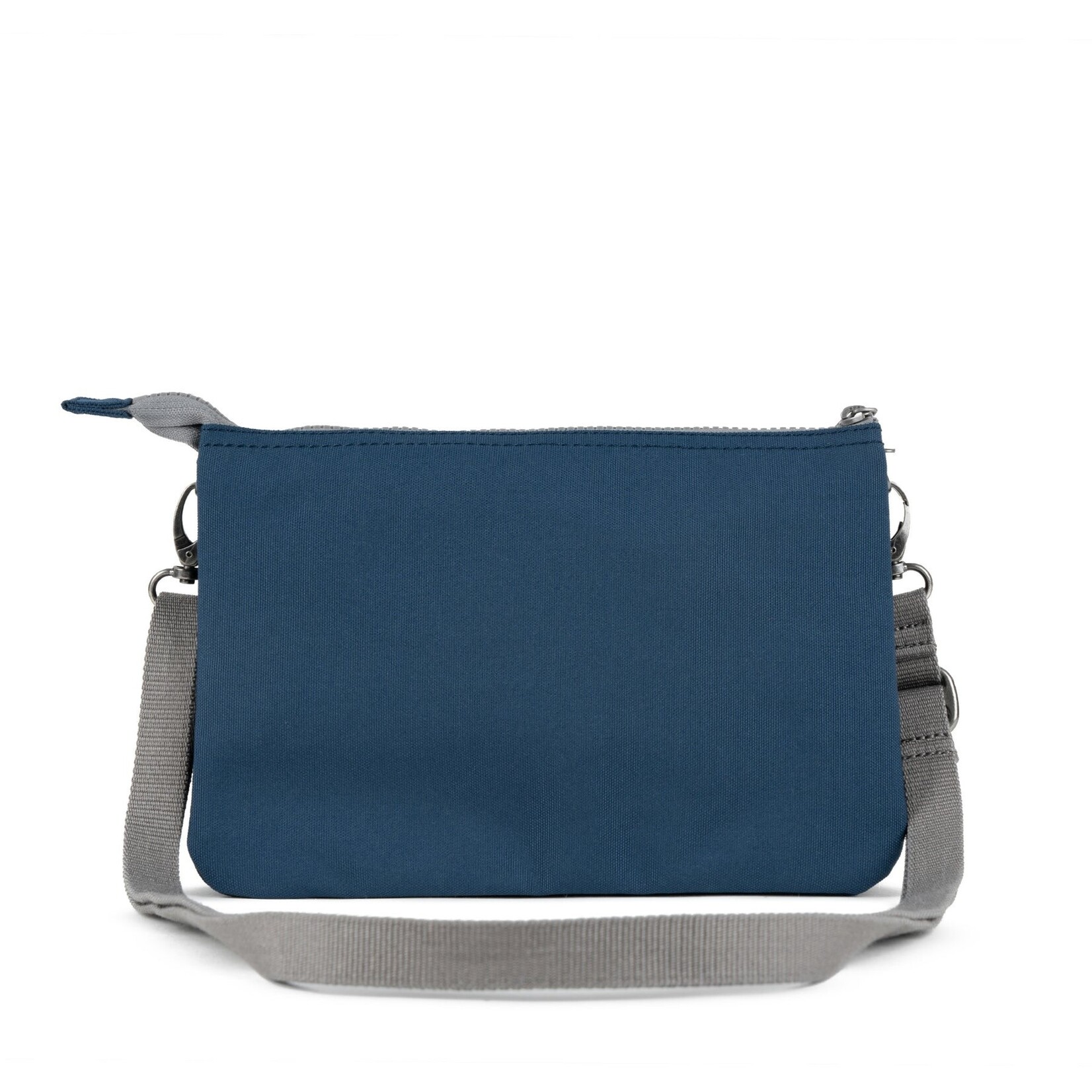 ROKA London Carnaby Crossbody XL Recycled Canvas Deep Blue