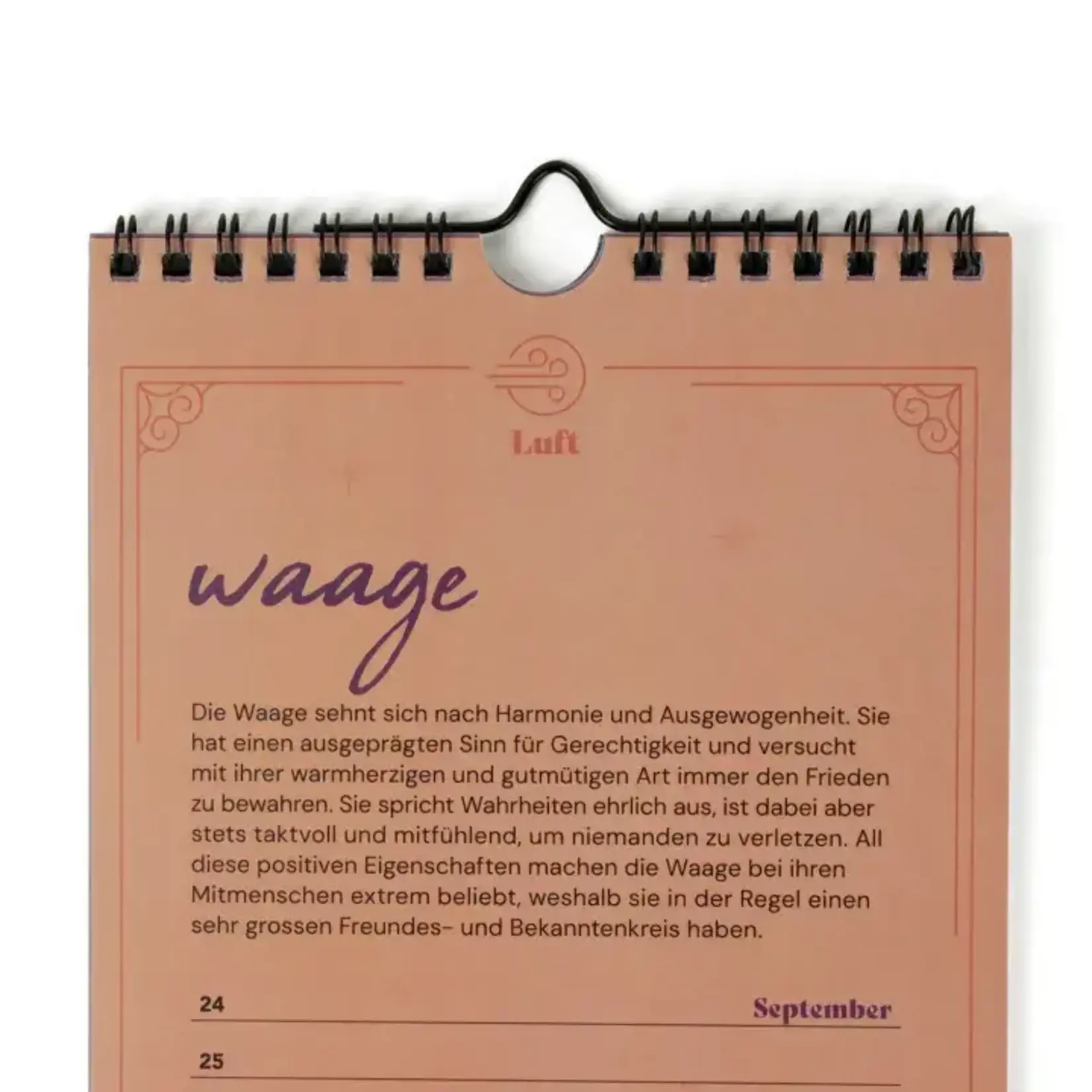 Fidea Design Kalender Sternzeichen