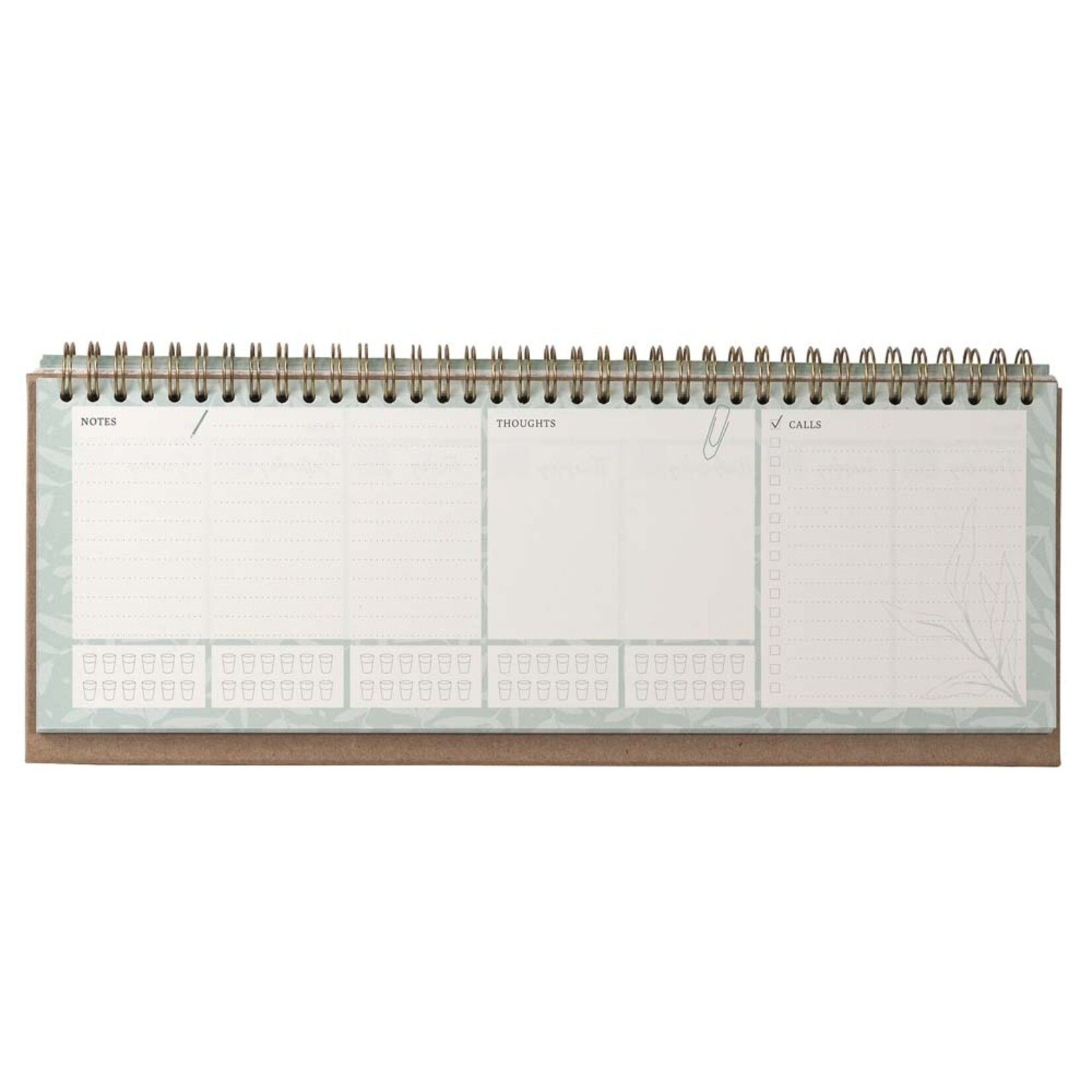 Majoie Weekly Desk Planner 32x11cm weiss