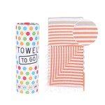 TOWEL TO GO Hamamtuch Bali orange/beige