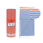 TOWEL TO GO Hamamtuch Bali  royal/orange