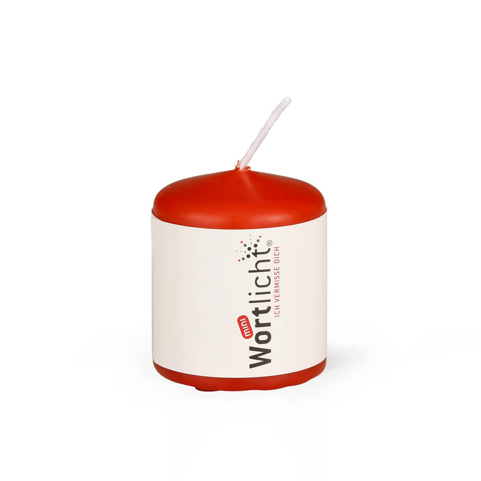 Wortlicht Kerze Wortlicht Mini –Ich vermisse dich