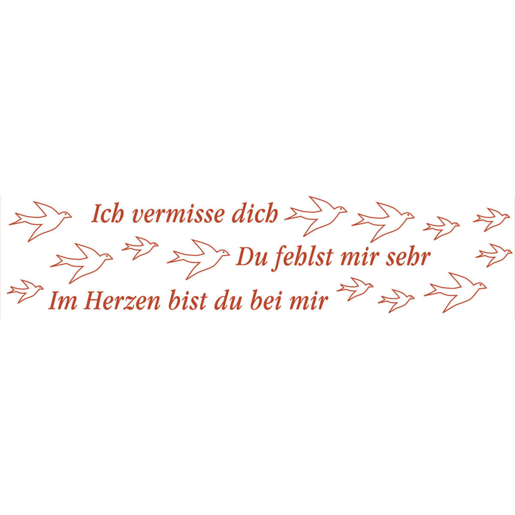 Wortlicht Kerze Wortlicht Mini –Ich vermisse dich