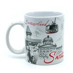 Tasse Switzerland schwarz/weiss