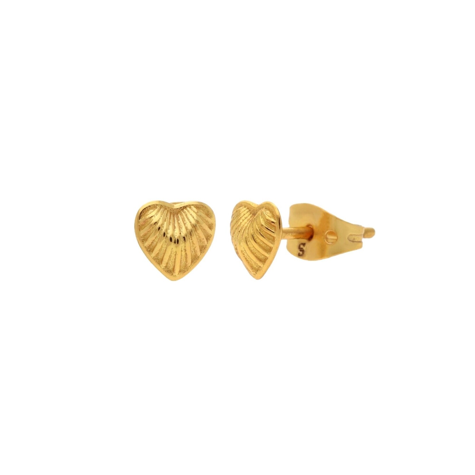 PROTSAAH Ohrstecker „Schlüssel zu meinem Herzen“. gold