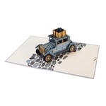 3D Pop-up-Karte Auto mit Paket Happy Birthday