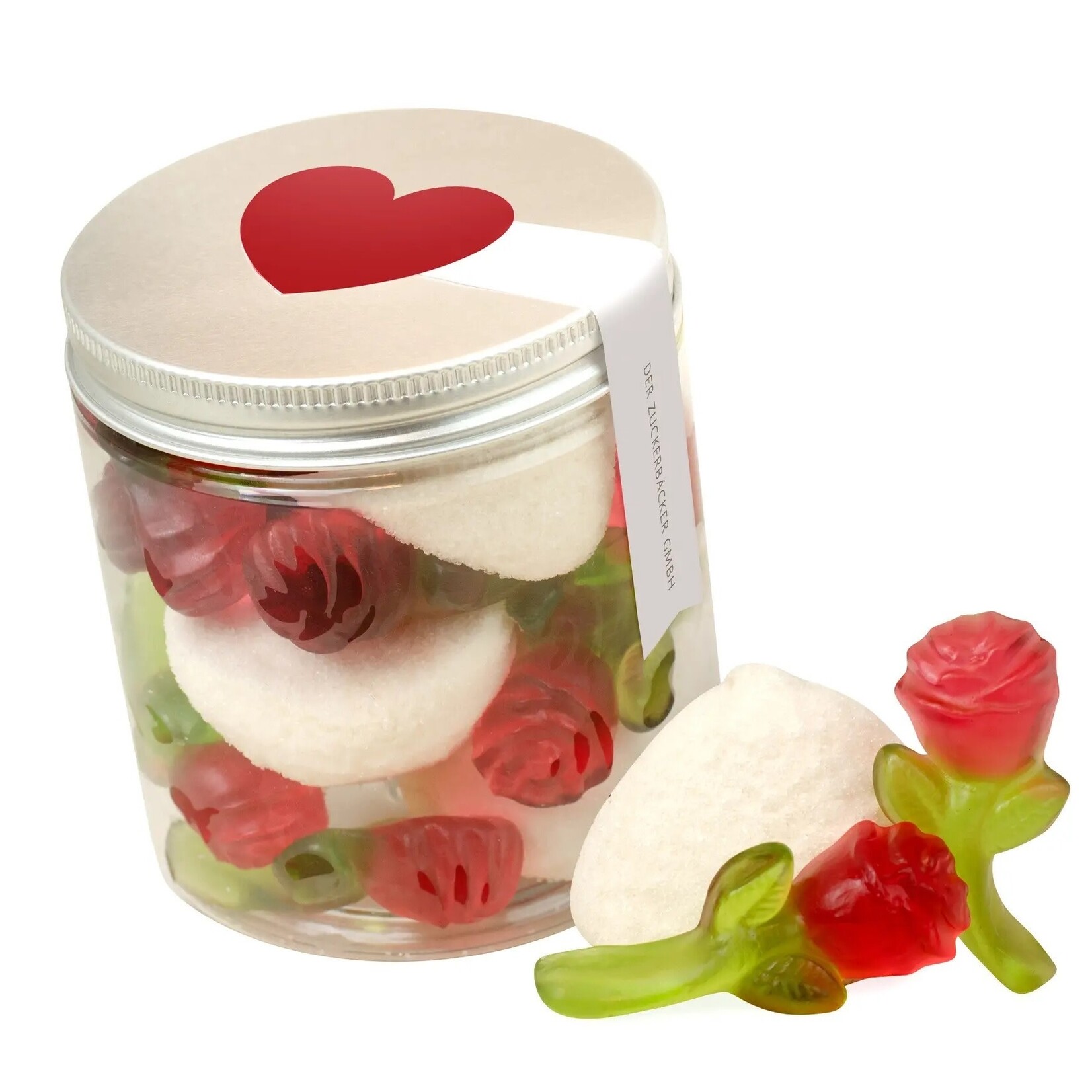 Der Zuckerbäcker Rosen in der Naschdose Süssigkeiten Geschenkdose