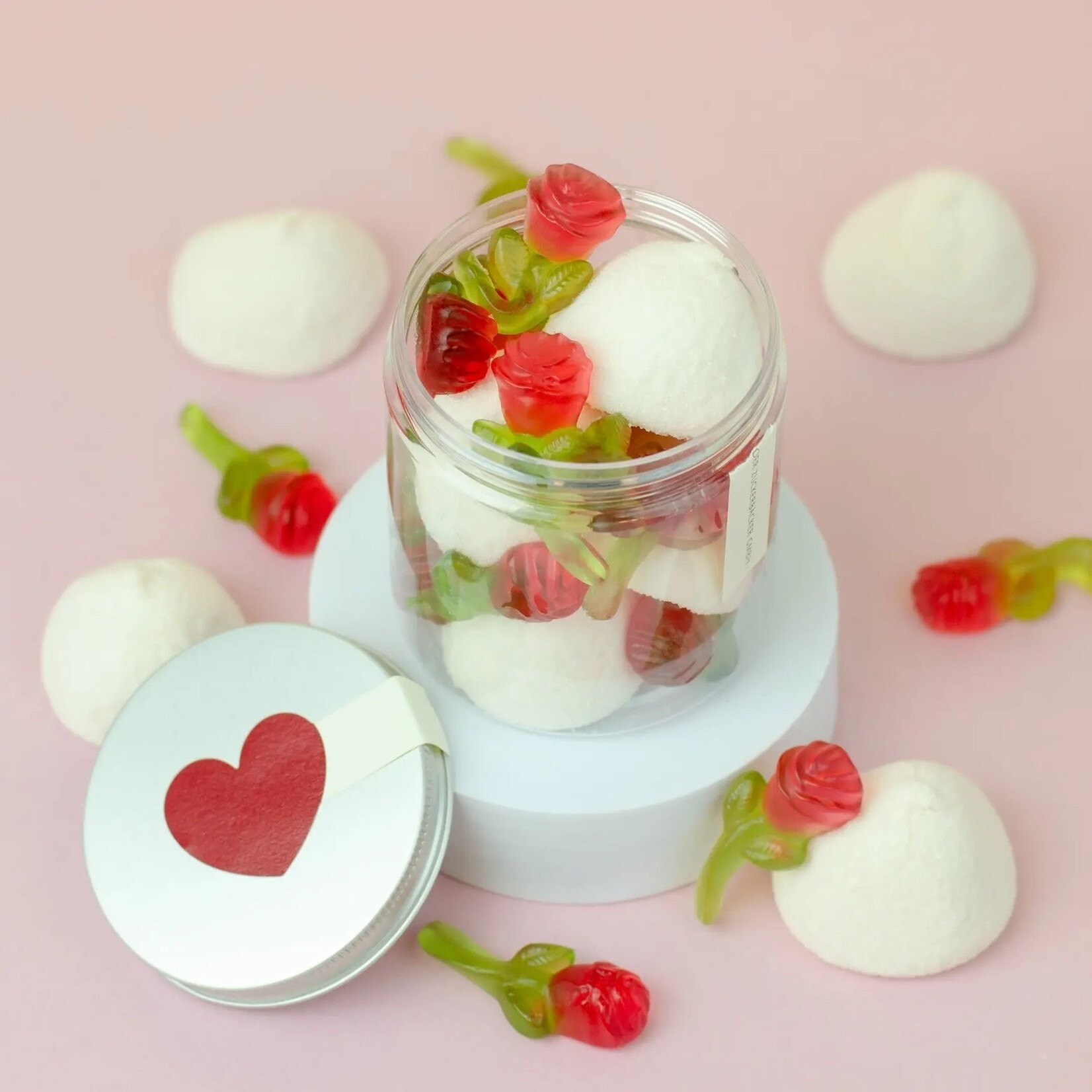 Der Zuckerbäcker Rosen in der Naschdose Süssigkeiten Geschenkdose