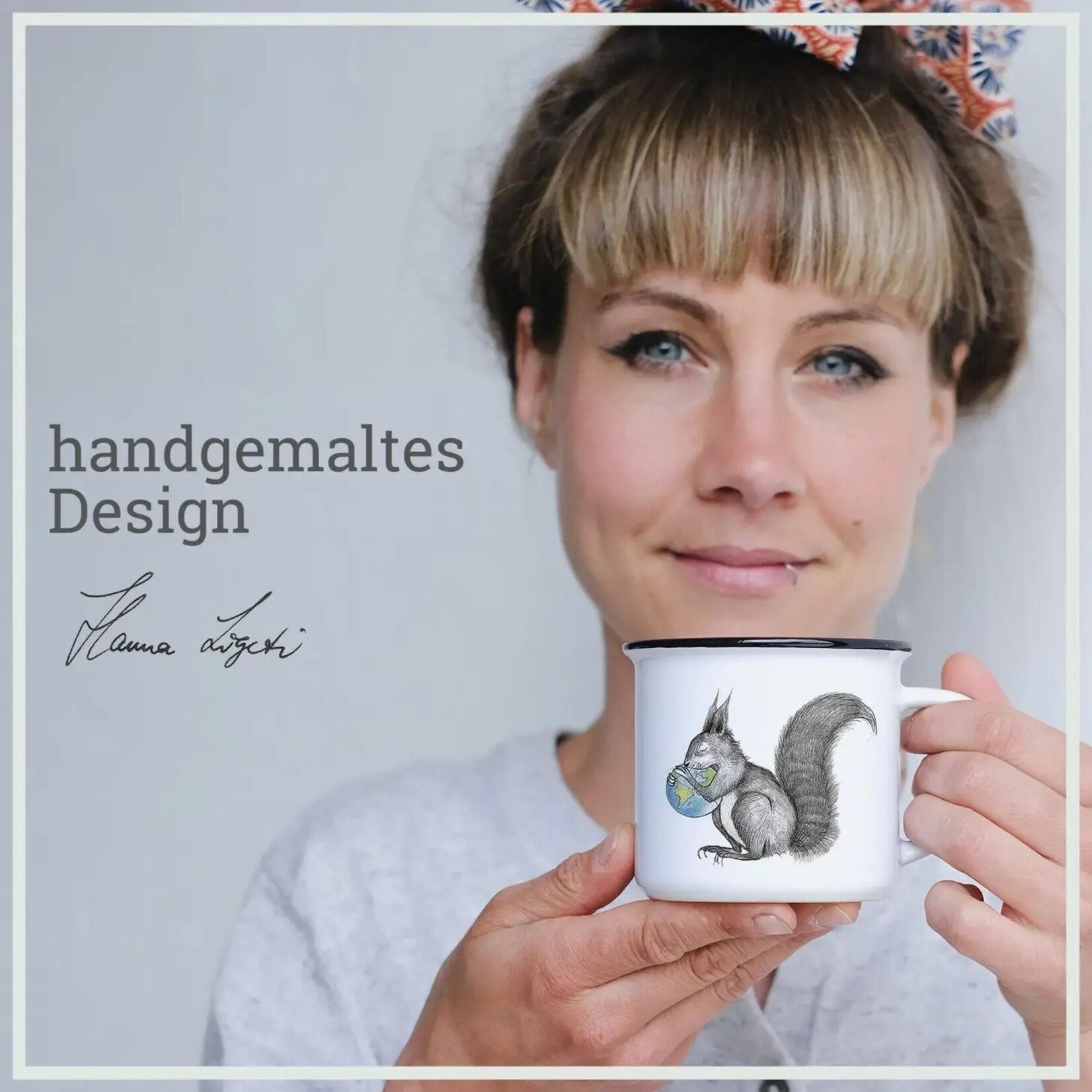 ligarti Keramiktasse – Eichhörnchen Welt