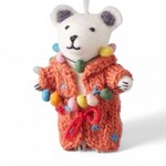 sense&purpose Filztier Bear mit Pulli und Girlande