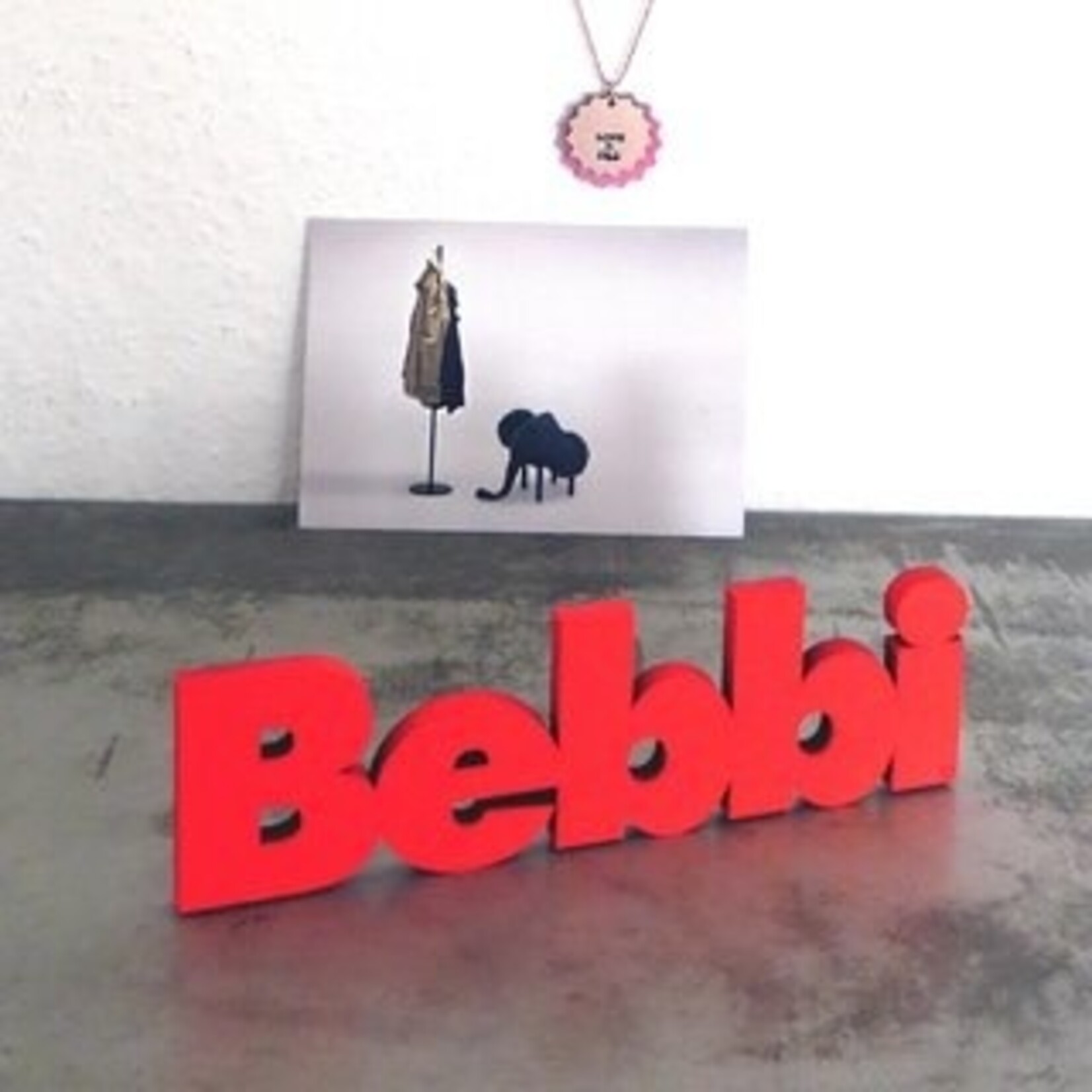 NOGALLERY Schriftzug Bebbi Schwarz Grösse M