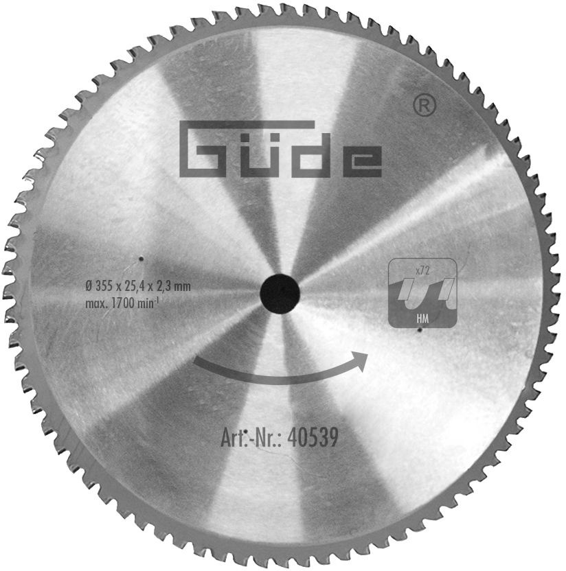Güde Güde zaagblad 72T voor GMK 350TA