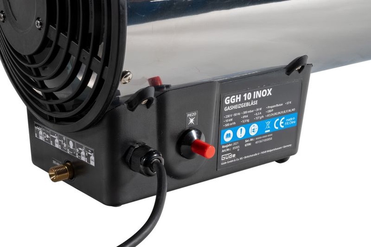 G√ºde G√ºde Heteluchtkanon GGH 10 INOX - 10kW