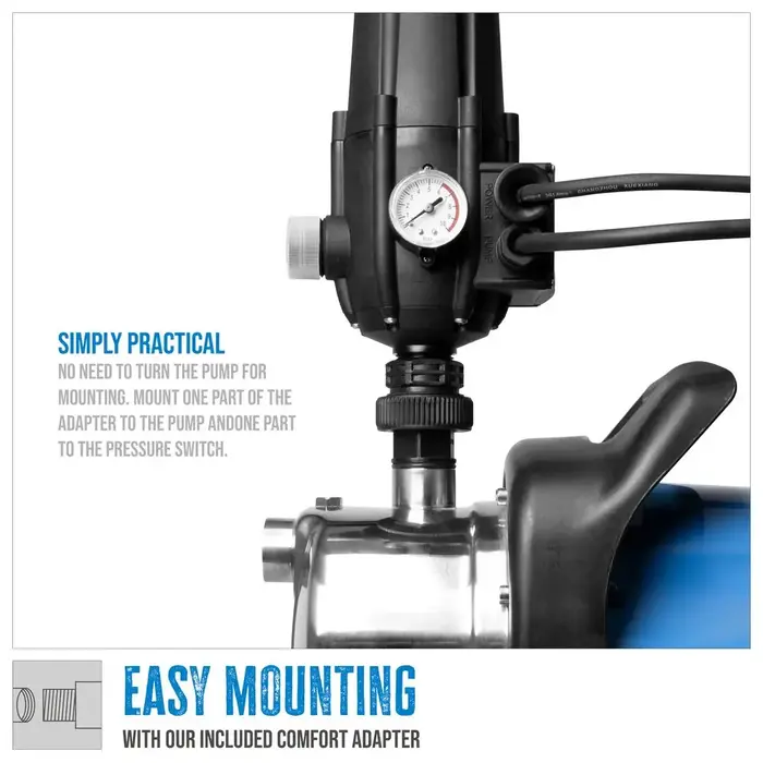 G√ºde G√ºde drukschakelaar met droogloopbeveiliging