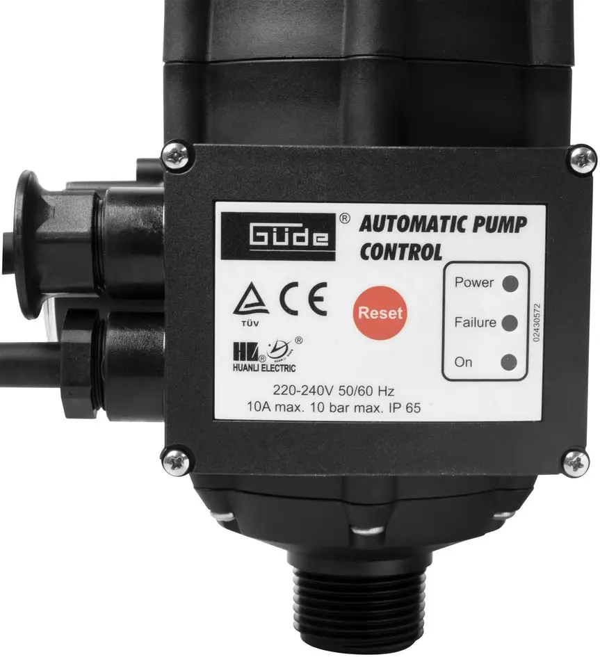 G√ºde G√ºde drukschakelaar met droogloopbeveiliging