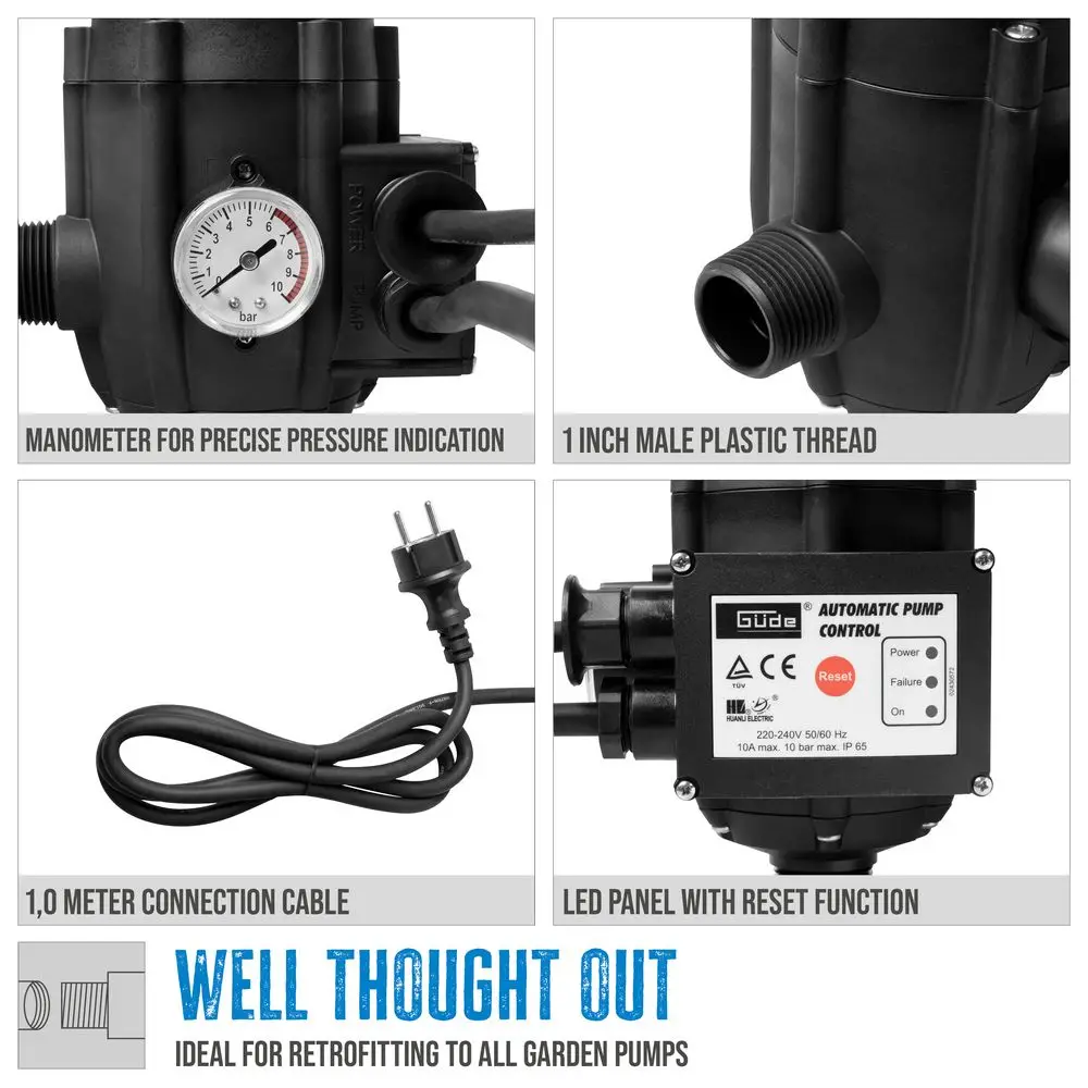 G√ºde G√ºde drukschakelaar met droogloopbeveiliging