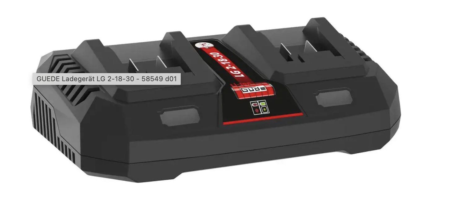 G√ºde G√ºde Duolader 18V E¬≥