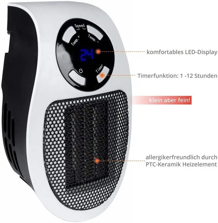 G√ºde G√ºde Ventilatorkachel Keramisch GSH 500 K mini - 500Watt