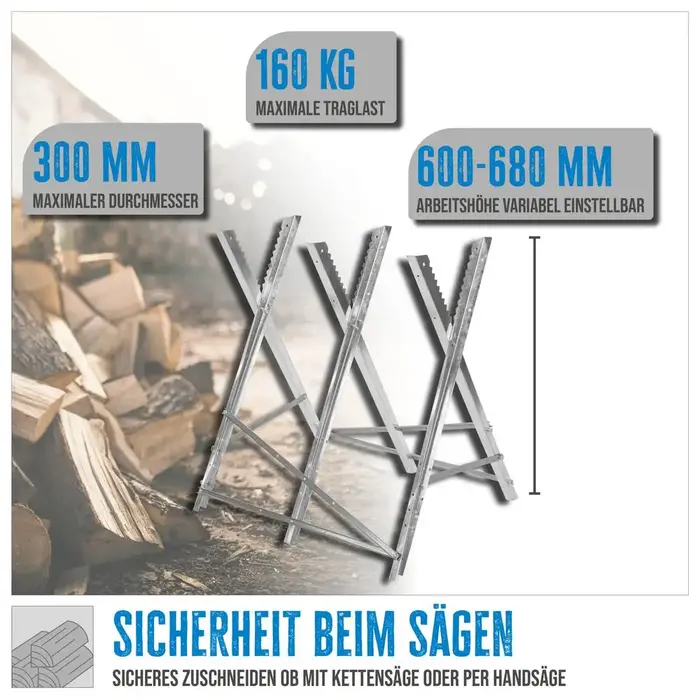 Güde Güde Zaagbok - 3 werkhoogtes: 600-680mm