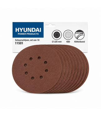 Hyundai Schuurschijven Ø 225 mm K80 – Set van 10 – 11501