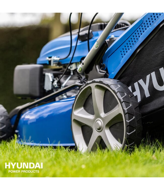 Hyundai Benzine Grasmaaier 196cc 51 cm – Elektrische Start en Zelfrijdend - HY-LM196-510SE