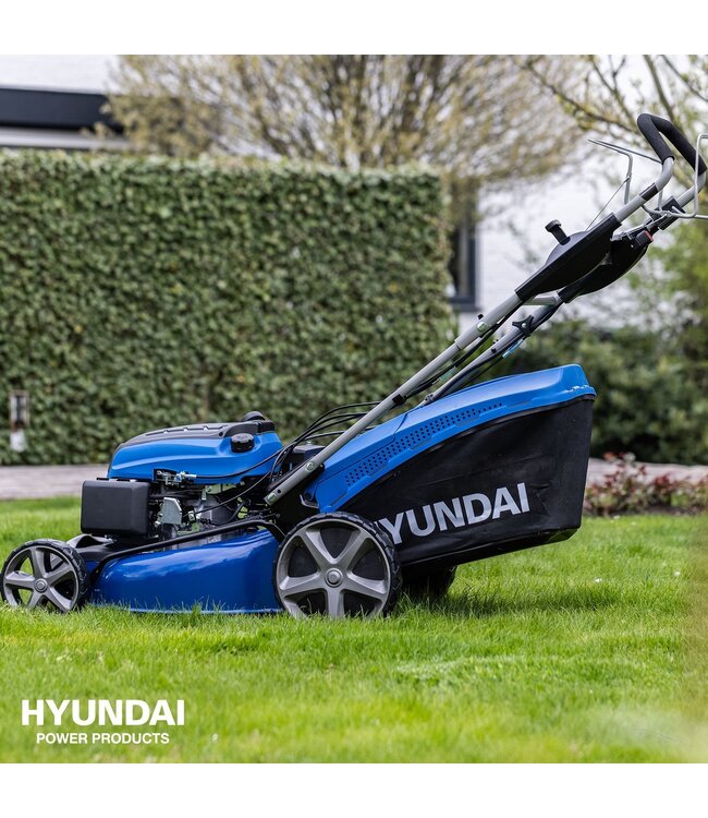 Hyundai Benzine Grasmaaier 196cc 51 cm – Elektrische Start en Zelfrijdend - HY-LM196-510SE