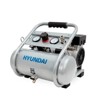 Hyundai 750 W Silent Compressor met 8 Liter Tank – 9 Bar, Olievrij en 49 dB(A) | SAC75008