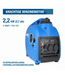 Hyundai Inverter Generator 2000W – 2200W Piekvermogen - HY-IG2000