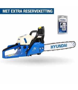 Hyundai 61,5 cc Benzine Kettingzaag – 20 inch Zwaard, 3,9 pk en Kettingrem | CS6220G