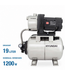 Hyundai 1200 Watt Hydrofoorpomp – 5000 l/u, 50 m Opvoerhoogte en 19 L RVS Drukvat | HWW12050-IN