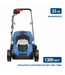 Hyundai 1300 Watt Elektrische Grasmaaier – 33 cm, 35 L Opvangbak en Mulchfunctie | LM3301E