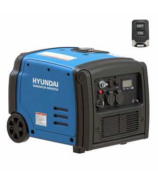 Hyundai 2800 Watt Inverter Generator – 3200 Watt Piekvermogen, Elektrische Start en Afstandsbediening | HY-IG3200E