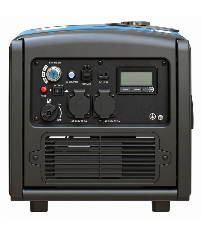 Hyundai 2800 Watt Inverter Generator – 3200 Watt Piekvermogen, Elektrische Start en Afstandsbediening | HY-IG3200E
