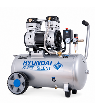 Hyundai 50 Liter Stille Compressor – 8 Bar, 232 l/min en Olievrij | SAC55753