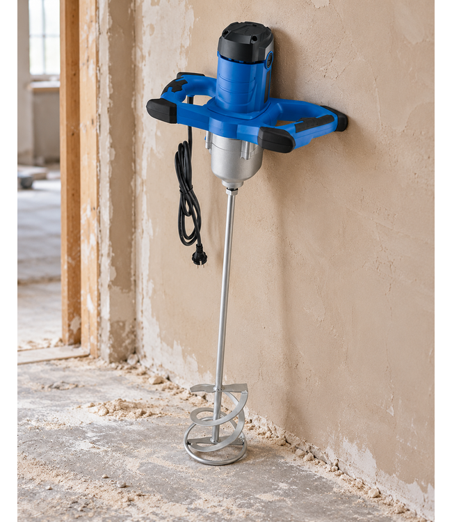 Hyundai 1800 Watt Verf- en Cementmixer – 2 versnellingen, Soft Start, Ø 140 mm | HY-MX1800