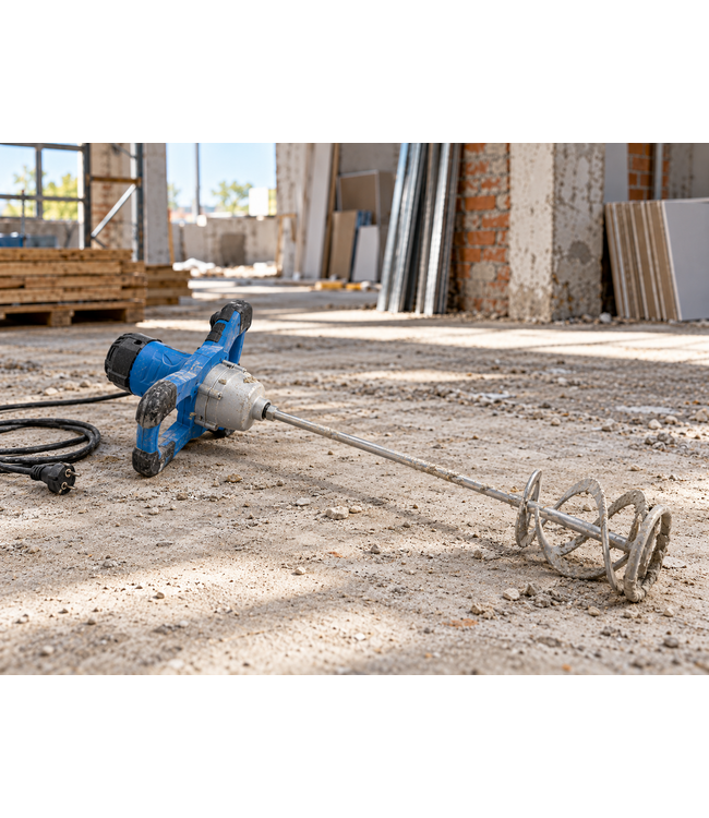 Hyundai 1800 Watt Verf- en Cementmixer – 2 versnellingen, Soft Start, Ø 140 mm | HY-MX1800