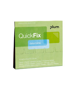PLUM Quickfix Détectable (bleu) 25 x 72 mm