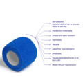 Detectaplast DETECTAPLAST zelfhechtend verband 5cm x 4,5m/1 of 24 st