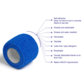 Detectaplast DETECTAPLAST bandage auto-adhésif 7 cm x 4,5 m/1 ou 16 pièces