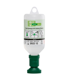 PLUM, flacon de rinçage oculaire, solution saline, 500 ml
