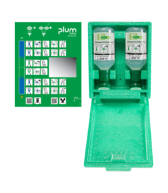 Trousse de rinçage oculaire PLUM avec 2 x 500 ml