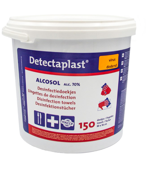 Detectaplast DETECTAPLAST alcosol desinfectiedoekjes/ 150 vellen