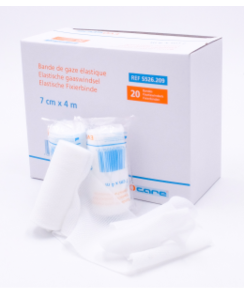 Evocare  Evocare bandage élastique en gaze 7 cm x 4 m / par boîte
