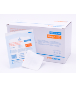 Evocare compresse de gaze 5 x 5 cm stérile