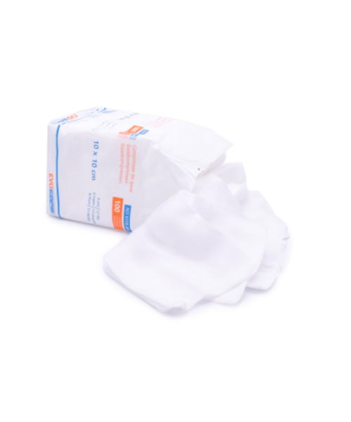 Evocare  Compresses de gaze Evocare non stériles 10 x 10 cm/ 100 pièces