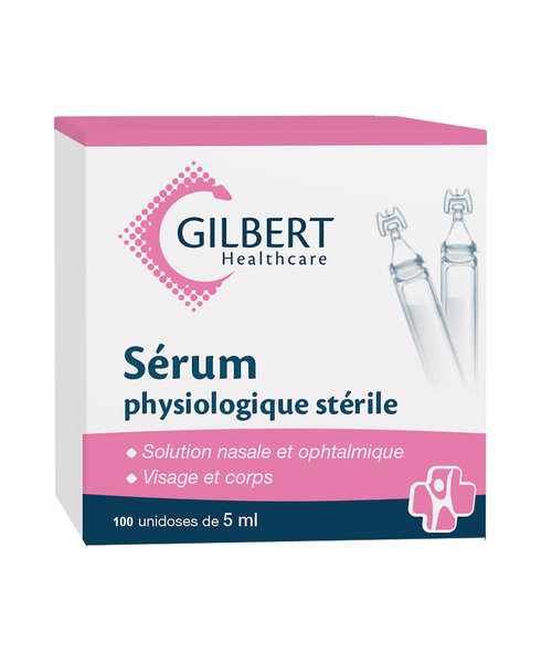 GILBERT sérum physiologique 5 ml/ 100 unidoses
