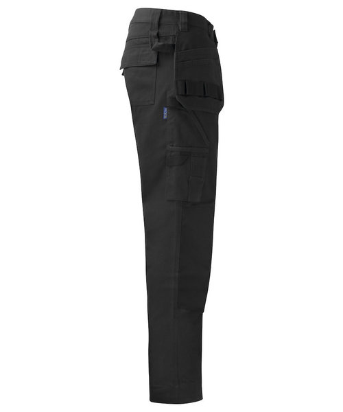 Projob Prio PROJOB Prio pantalon de travail avec poches genoux et poches à clous, noir, coton / pour hommes