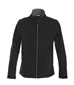 PRINTER Essentials veste softshell trial pour hommes, couleur noire