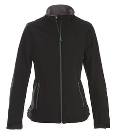 PRINTER Essentials veste softshell trial pour femmes, couleur noire